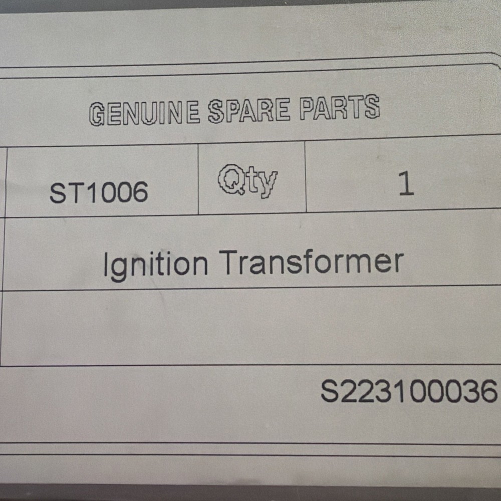 Laars Heating Systems ST1006 TRANSFORMER IGNITION