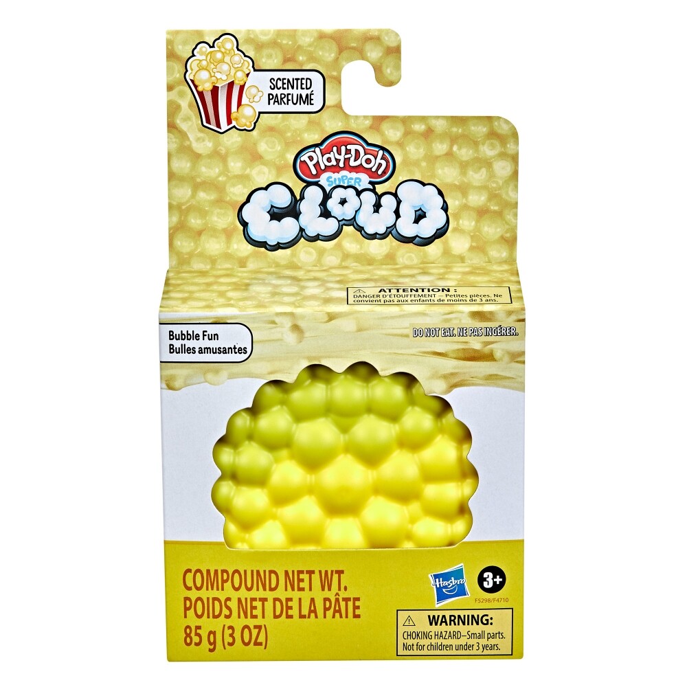 Play-Doh Super Cloud Scented - Buttery Popcorn and Grape W/ Pop it