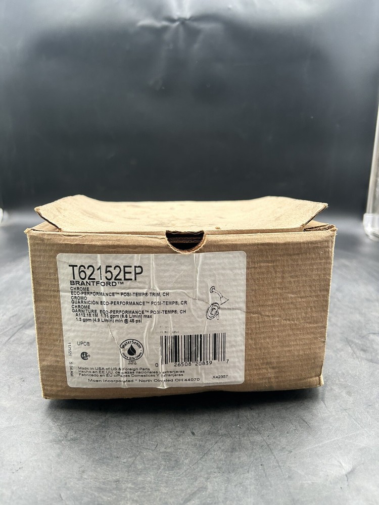 Moen T62152EP Single Handle Posi-Temp Pressure Balanced Shower Chrome