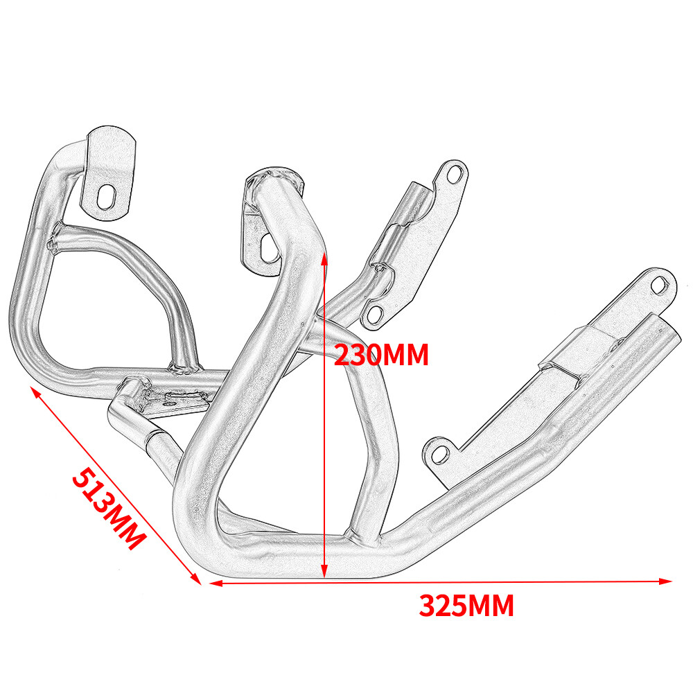 WOLFLINE Crash Bar Engine Guard Frame Protector For BMW G310GS G310R 2017-2019