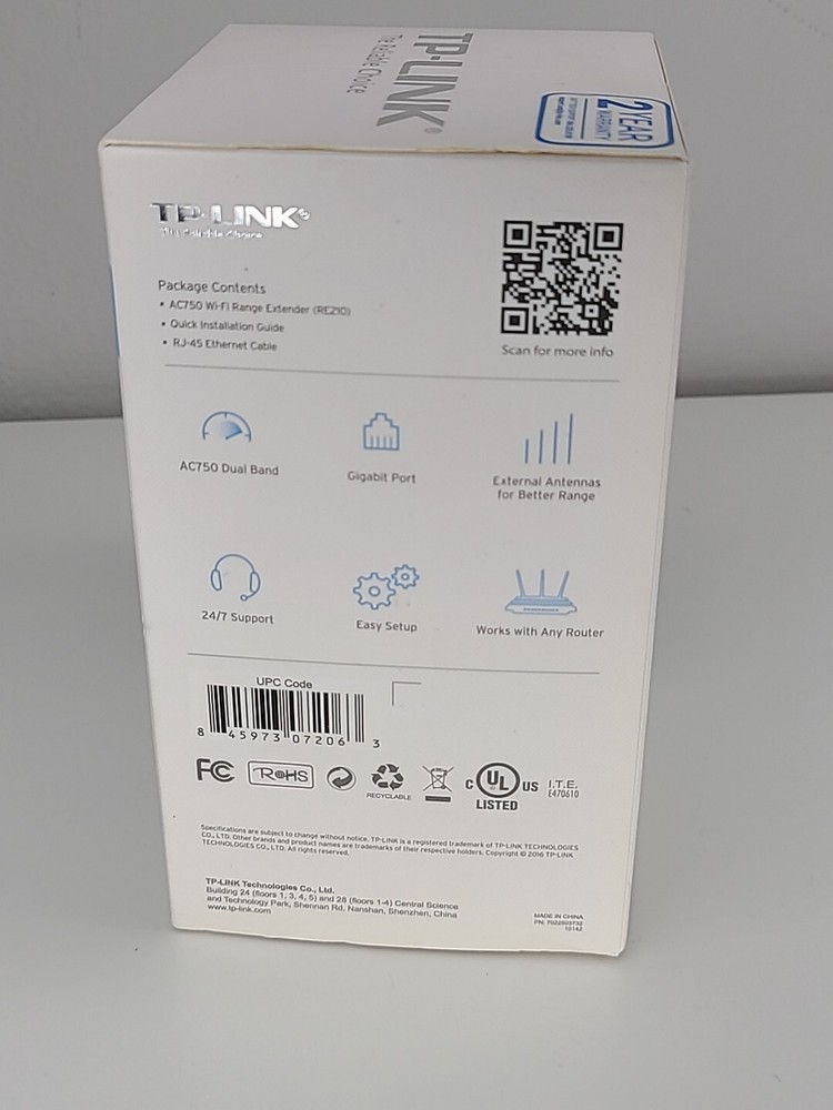 TP-LINK AC750 WiFi Range Extender - RE210