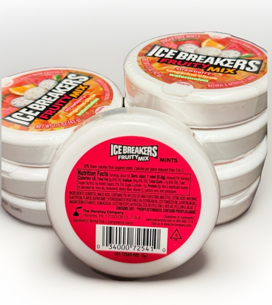 8x Ice Breakers Fruity Mix - BB 07/2027