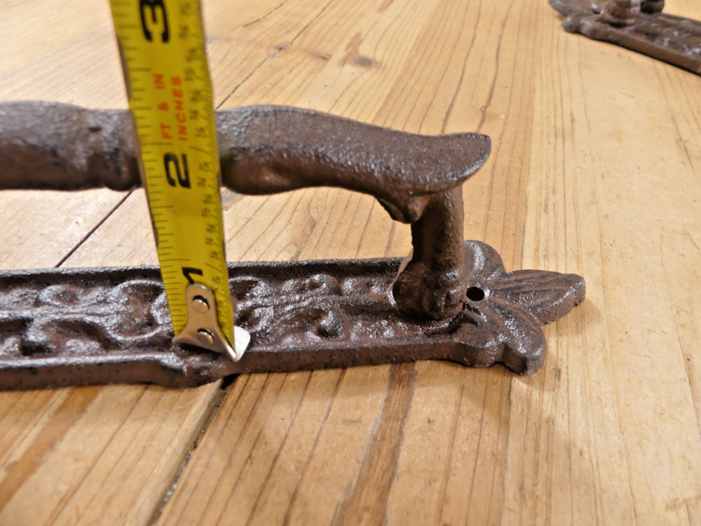 4 Cast Iron Antique Style Barn Handles Gate Pull Shed Door Handles Pulls Garden