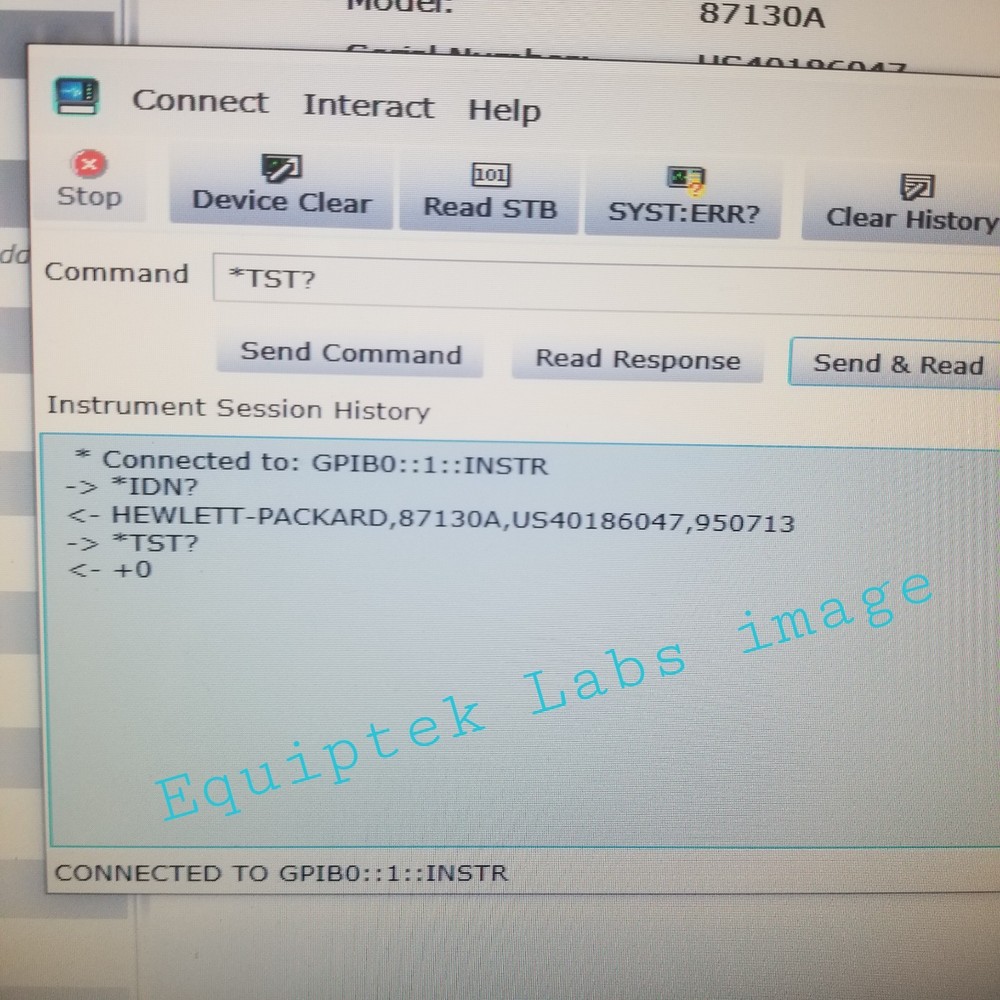 Agilent 87130A Attenuator Switch Driver SELF TEST OK!