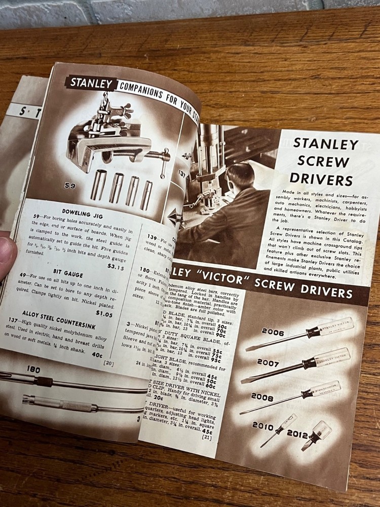 Vintage Stanley Tools Catalog No. 35 Stanley Works 1940