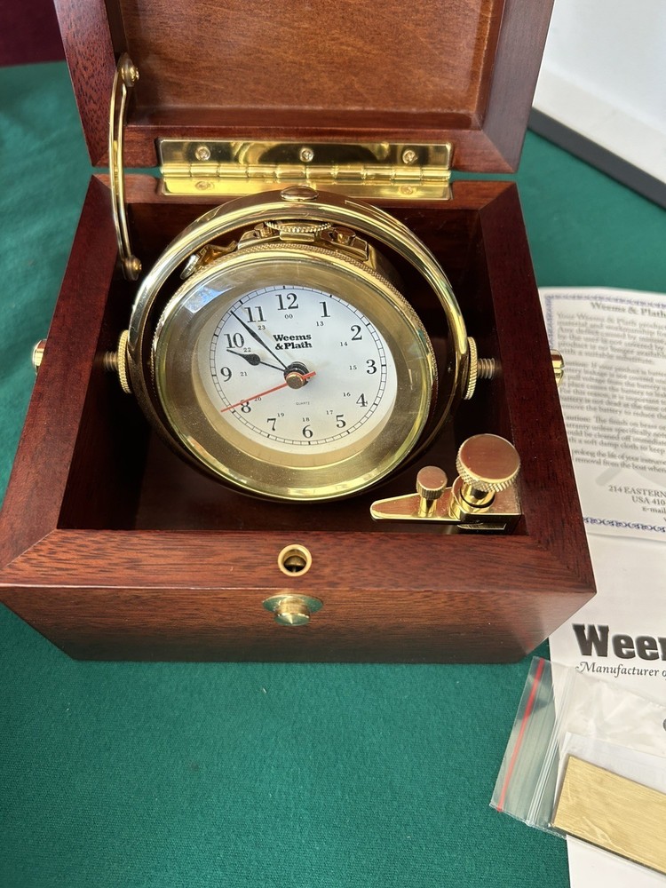 Weems & Plath Gimballed Box Clock Model 701100