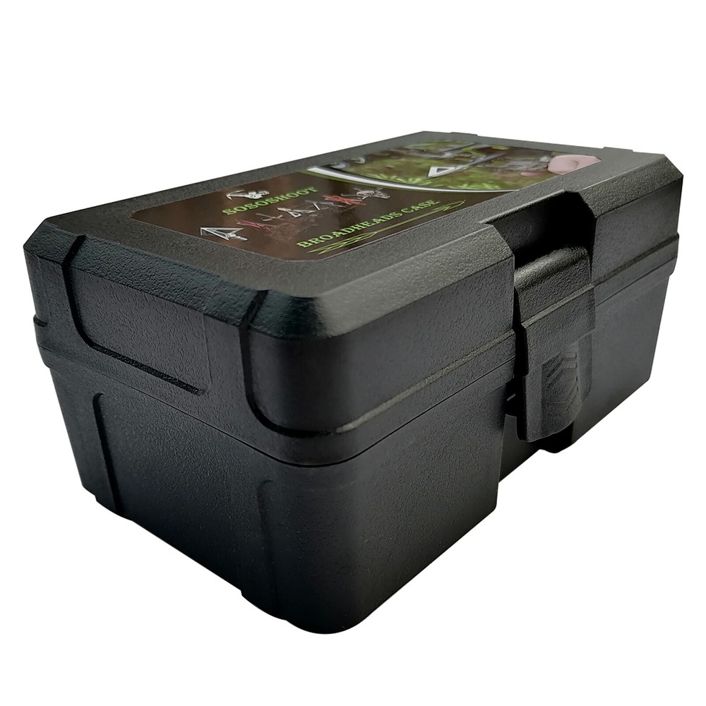 NEW PLASTIC BOX BROADHEAD PROTECTOR PORTABLE CASE CONVENIENT ARROWS STORAGE