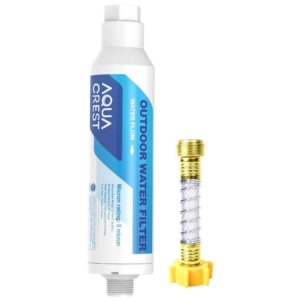 (1) Inline Water Filter with 1 Hose Protector,for Car Washing, Yard Cleaning