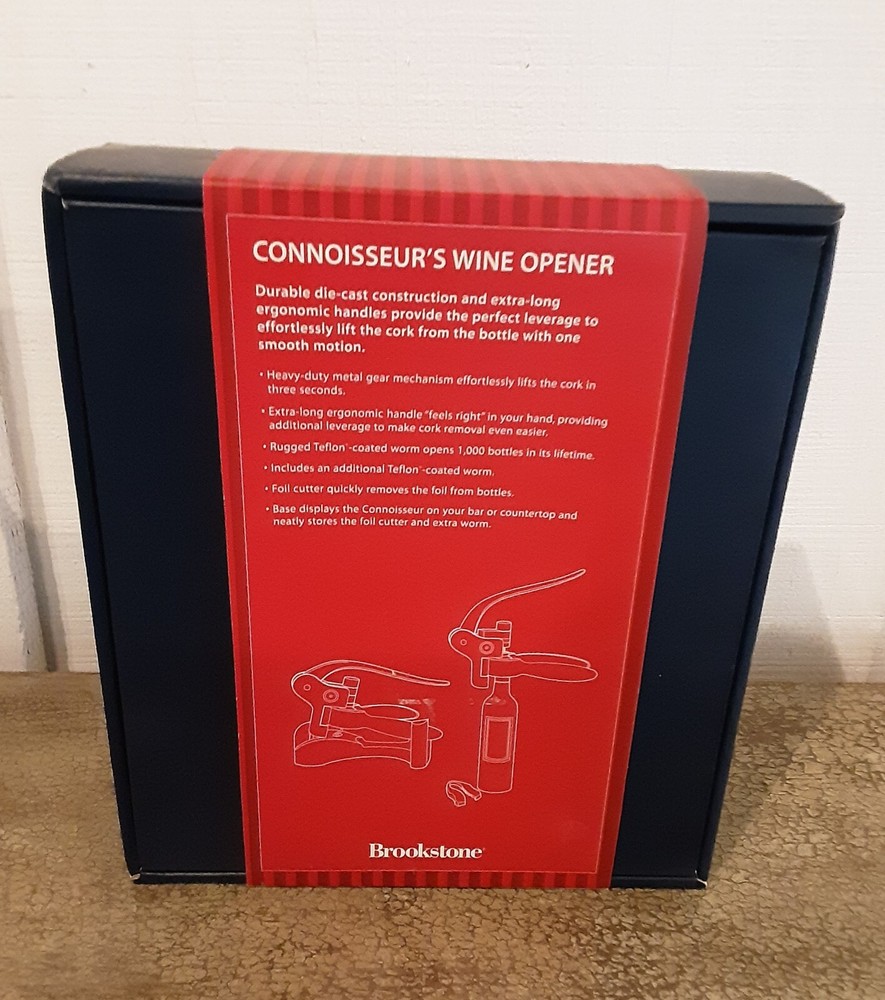Brookstone Connoisseur's Wine Opener Set Diecast
