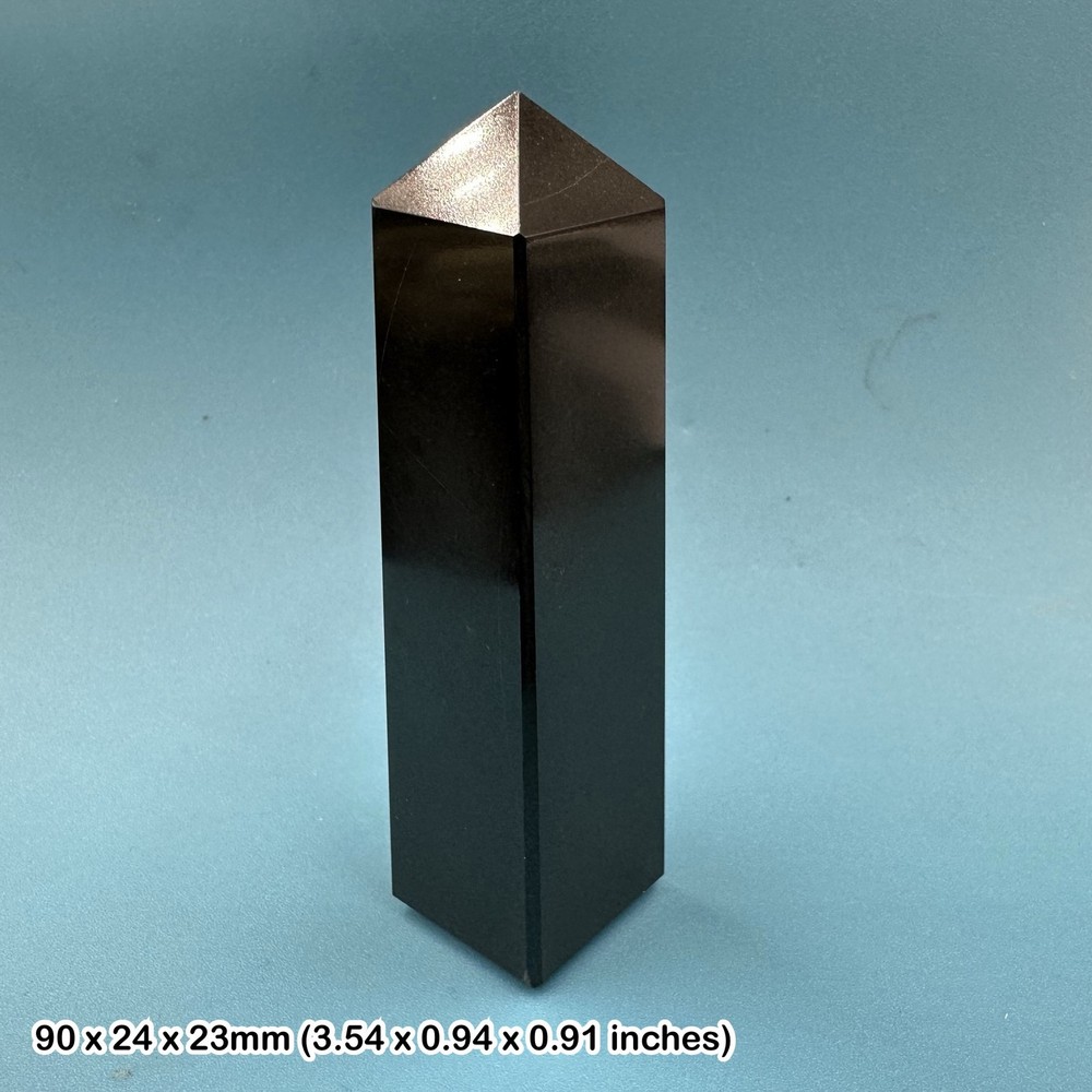Black Agate Tower for Calming and Relaxation