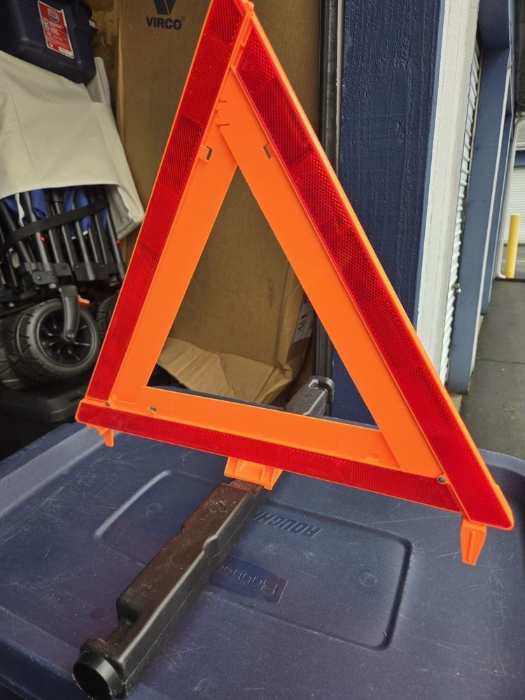 Emergency Early Warning Reflective Orange Triangle