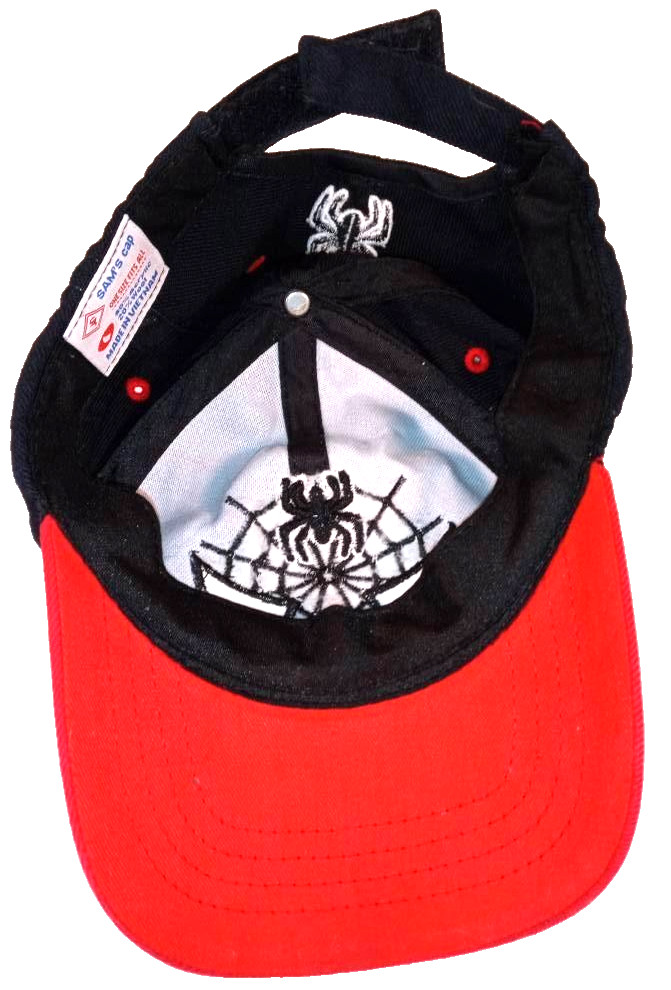 Spider-Man Hat Cap Strap Back Embroidered Eyes Web Kids One Size Marvel