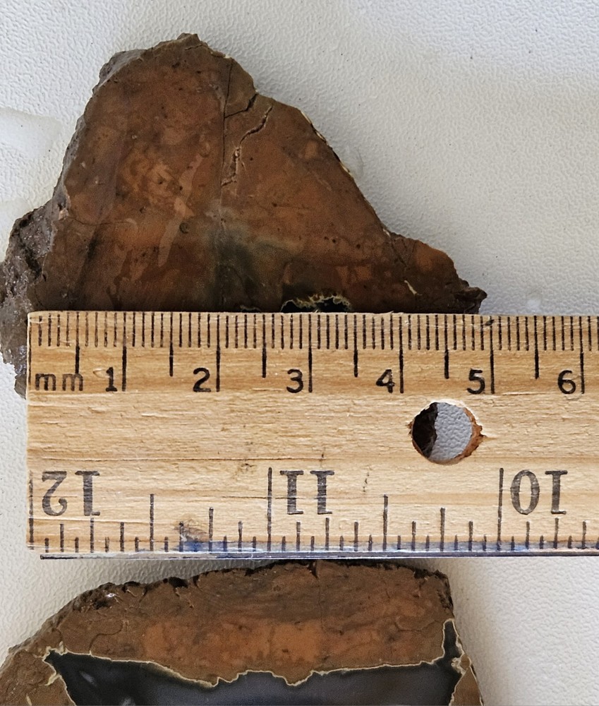 Two Priday Agate slabs Unpolished Oregon 89 Grams