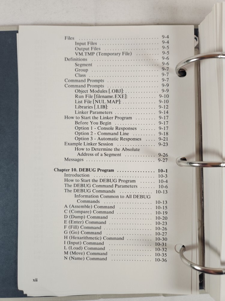 IBM Binder DOS Disk Operating System Reference 3.2 1986 1st Ed. (No Software)