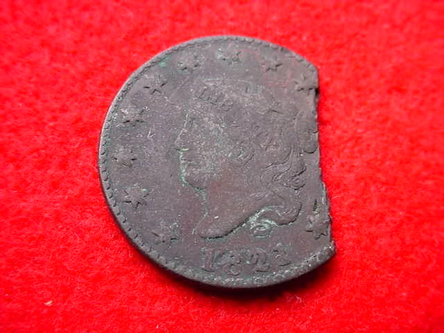 1821 CORONET HEAD LARGE CENT  COPPER COIN!   #Z-86