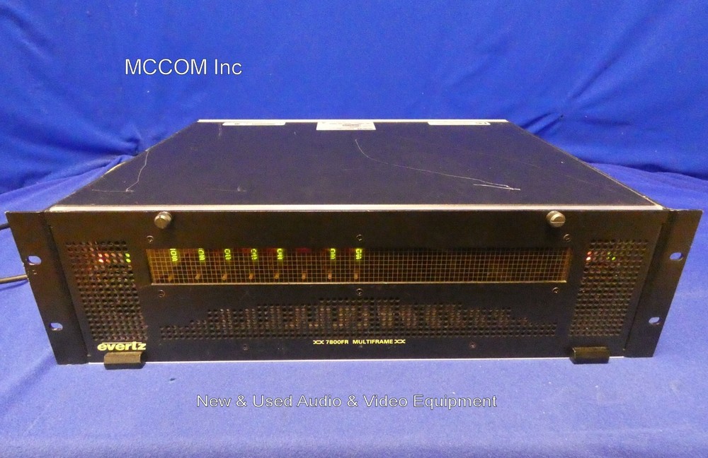 Evertz 7800FR Frame w/ 7-770ADVR-HD Modules, 2 PS