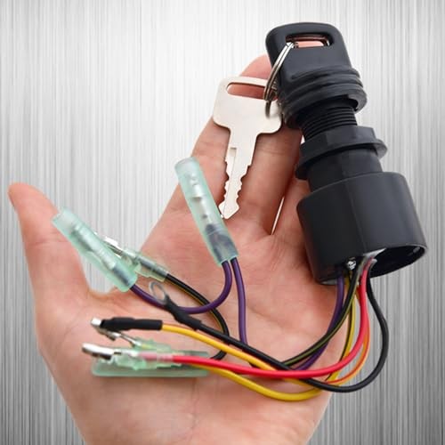 Boat Ignition Switch with Key for Mercury Mariner Outboard Motor Control Box