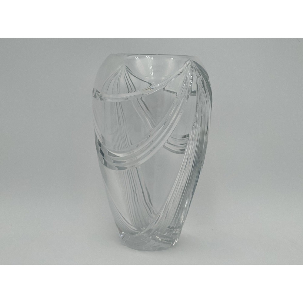 Vintage Crystal Vase - 10" tall