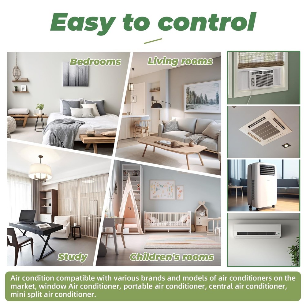 Universal AC Remote Control - 6000 in 1 LCD A/Conditioning Controller for Mul...