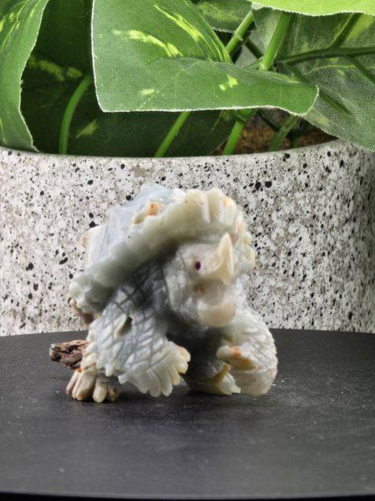 NATURAL AMAZONITE CARVED SNAPPING TURTLE TORTOISE