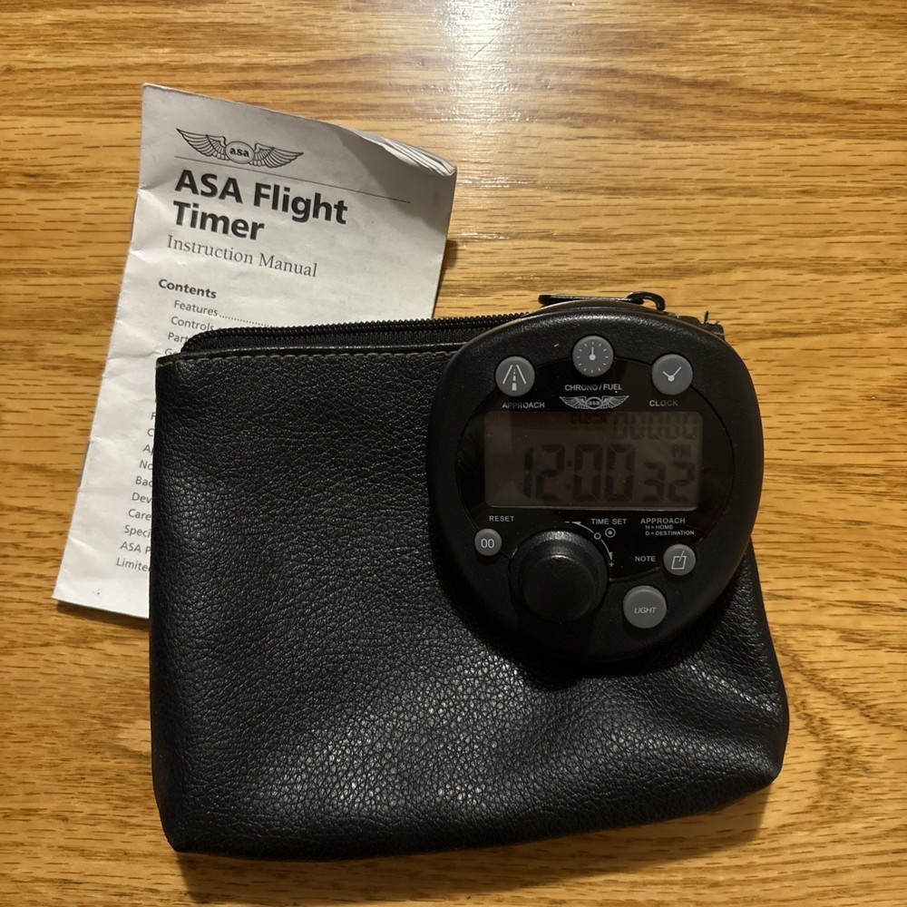 ASA Flight Timer 3| ASA-TIMER-3 | Aviation Timer | Instrument Pilot