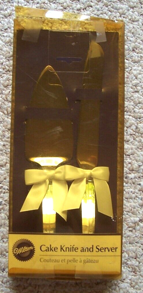2006 Wilton Brand Cake Server and Knife Set New Open Box