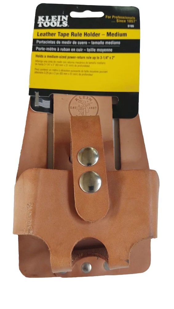 Leather Tape Measure Holder Holster, Klein Tools #5195, Medium