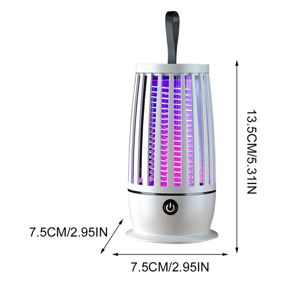Bug Zapper Lamp – USB Rechargeable Electric Fly Trap with Night Light Function