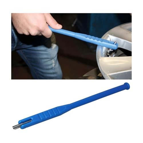 Car Tire Stem Valve Puller, No Scratch Vehicle Valve Core Insertion Blue