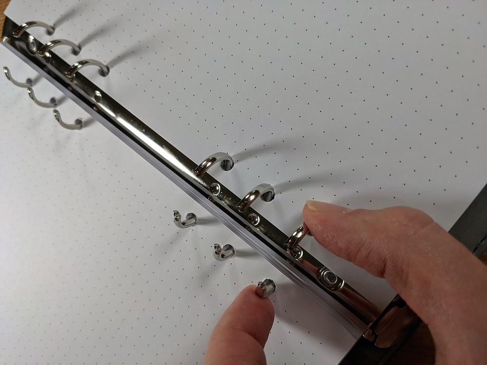 A5 Dot Grid Paper, Extra Thick, 6-Hole Punched, 400 Sheets (800 Pages), 400