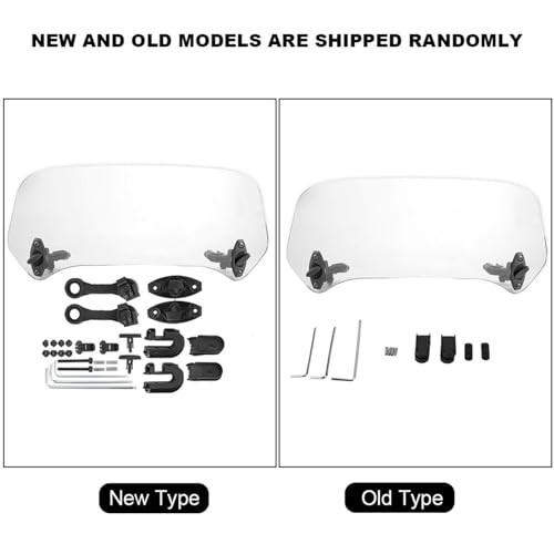 for Motorcycle Windshield Extension Clips Universal Transparent small