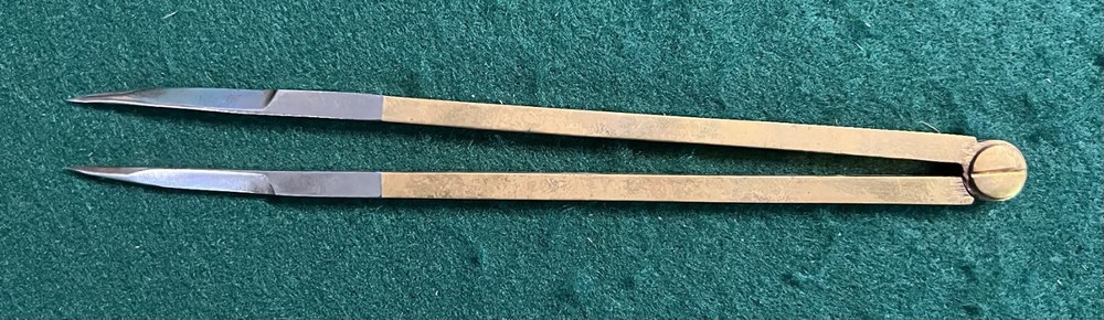 Boxed Brass Navigational Dividers Maps