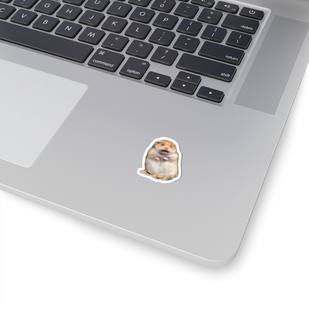 Scared Hamster Meme - Kiss-Cut Sticker
