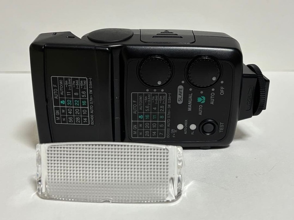 Panasonic PE-28S Flash External Auto Strobe w/ Wide Panel Tested Excellent