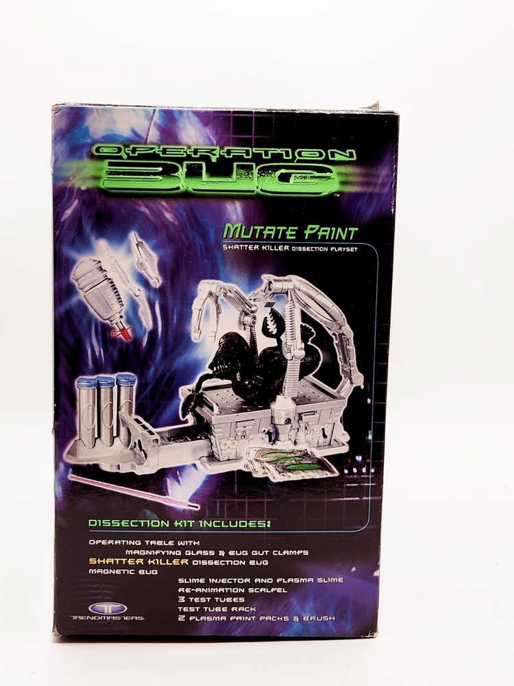 Trendmasters Operation Bug Mutate Paint Playset Robot Vtg. 1999