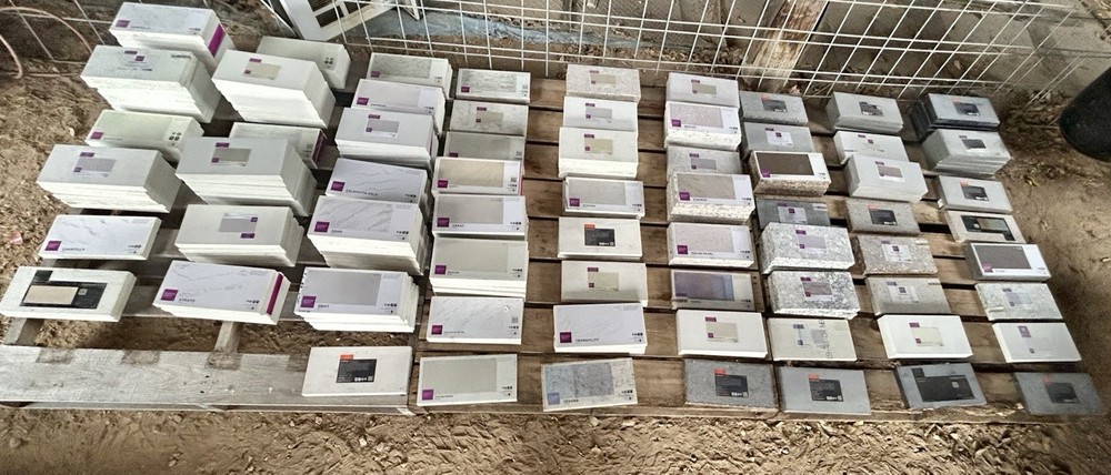 Pallet Of Assorted Quartz Tiles