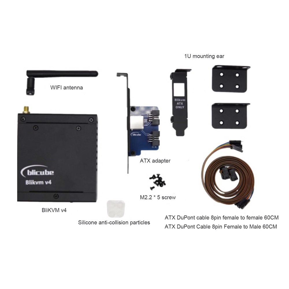BliKVMv4 Over IP PoE HDMI Loop Out Process Control Operation Maintenance IPKVM.