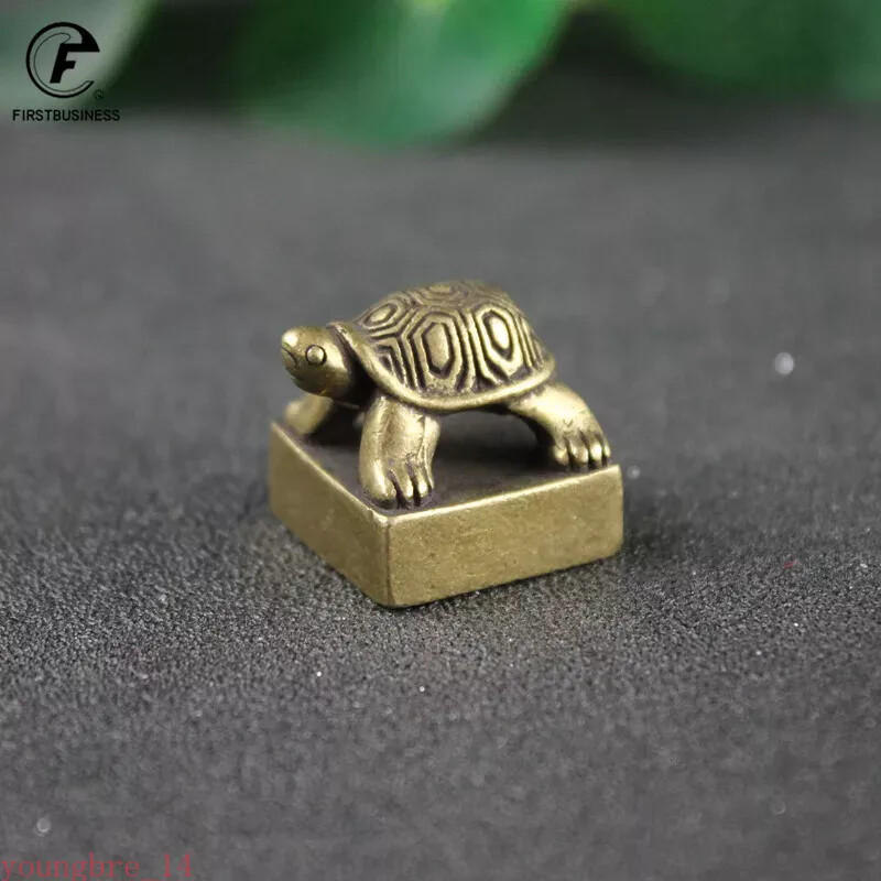 Solid Pure Copper Seal Chinese Home Decoration Statue Retro Handmade Gift
