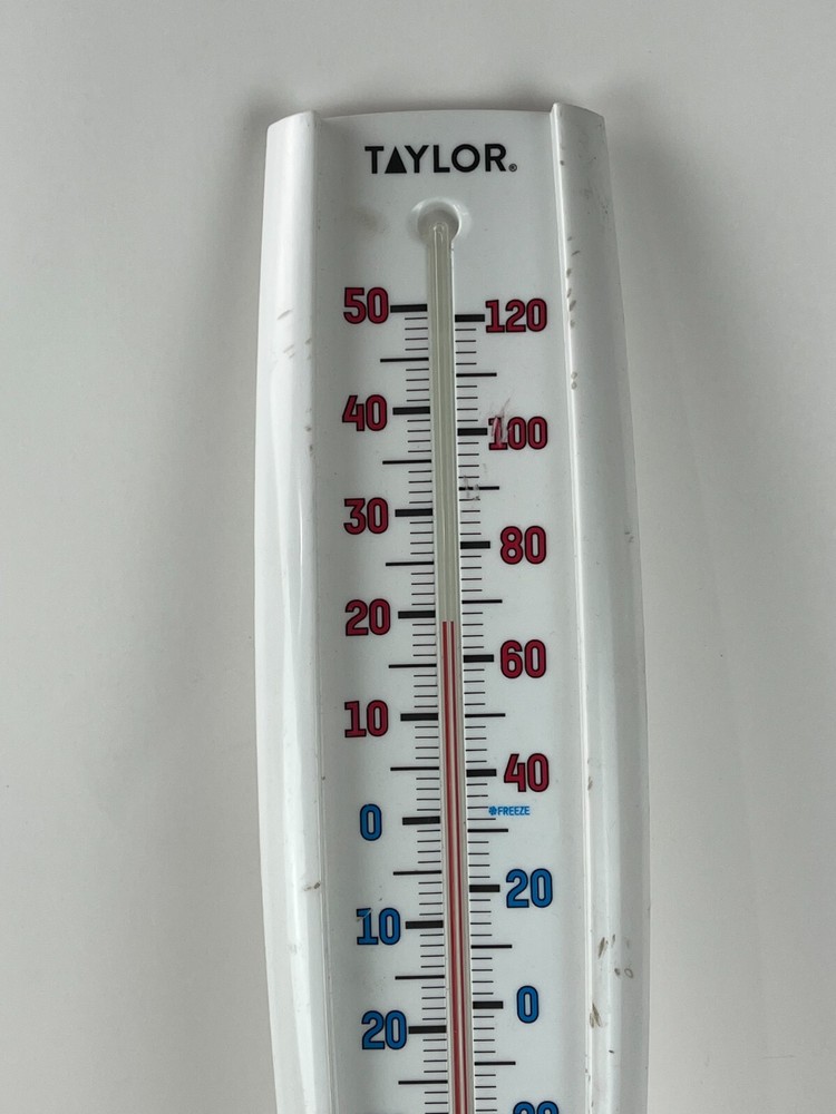 Taylor White Plastic Thermometer 120 Degree