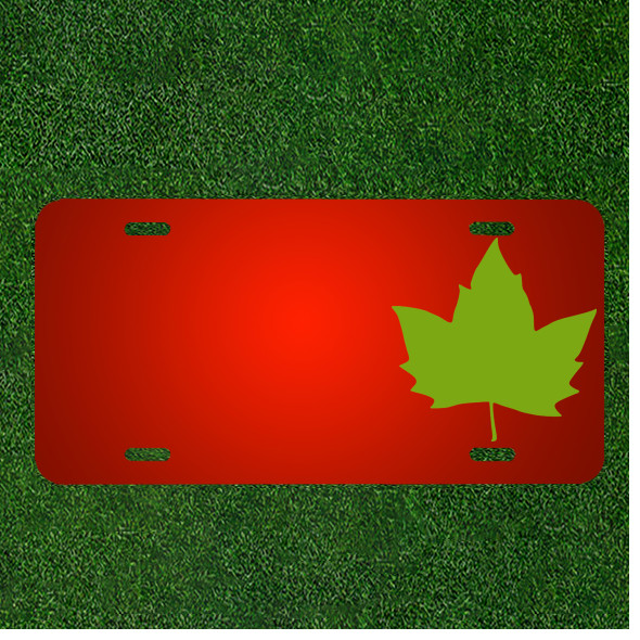 Custom Personalized License Plate With Add Names To Leaf Leaves Tree Leaf