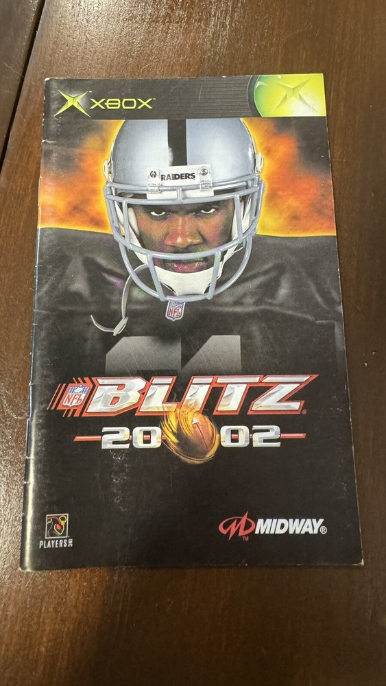 NFL Blitz 2002 Microsoft XBOX Instruction Manual Only
