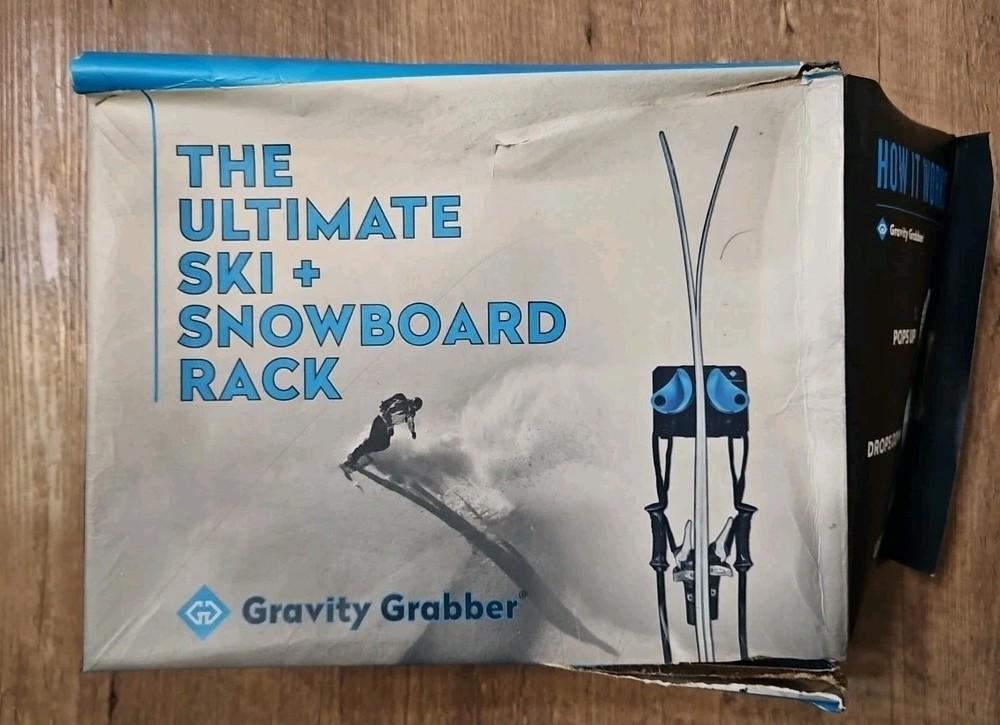 Gravity Grabber Single Pack Ultimate Ski & Snowboard Rack! BRAND NEW Open Box
