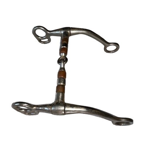Horse bit 5" Tom Thumb Western Curb Training Bit Preowned Copper Rollers Snaffle