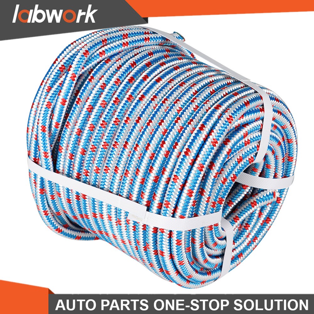Labwork 1/2"×100' 16 Strand Braided Nylon Polyester Arborist Tree Rope