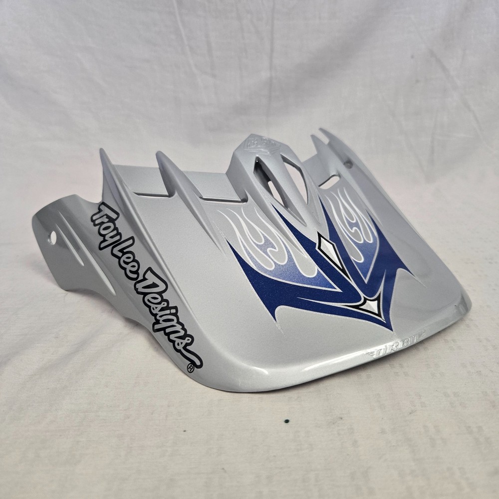 Troy Lee Designs SE Orbit Helmet Replacement Visor Flame Silver