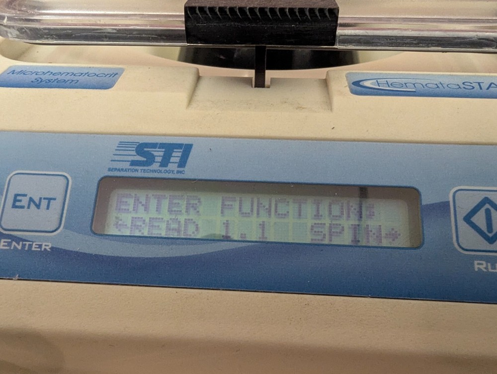 Seperation Technology STI HemataSTAT-II 100-100 Microhematocrit System Microfuge