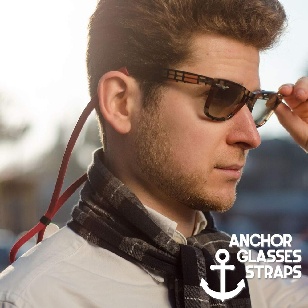 Glasses Strap 4 Pack Sunglasses Strap Adjustable Stretch Universal Fit for Ki...