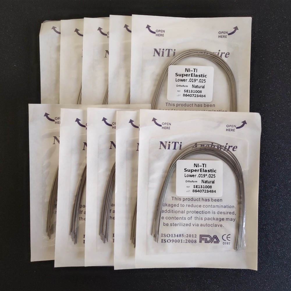 20Packs 200 Pcs Super Elastic Niti Arch Wire Rectangular Bows Nature Form