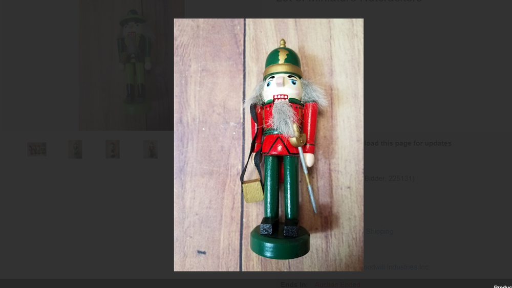 Four Miniature Nutcrackers