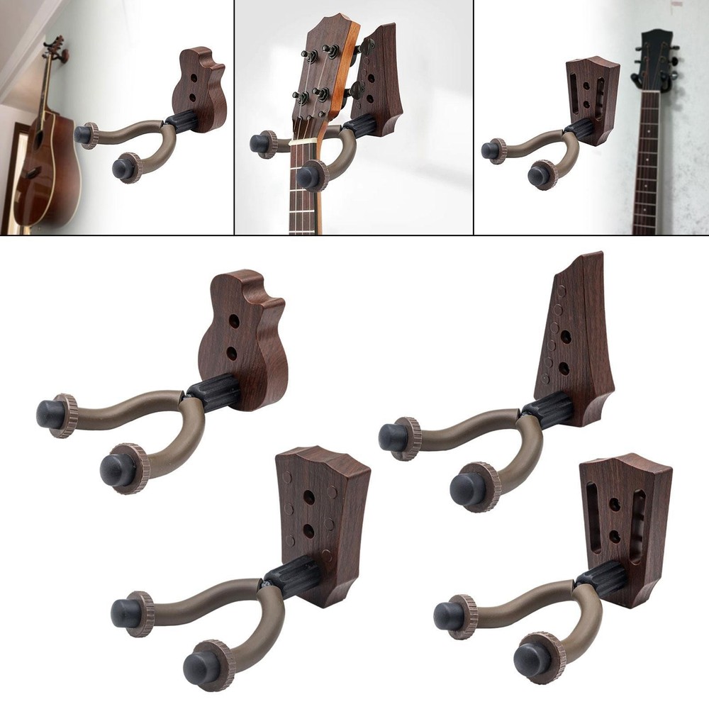Wall-Mount Hanger for Guitars, Support Hook for Musical Instruments